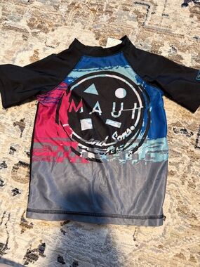 Maui and Sons Kids Swim Rashguard - Black, Blue, Pink, Gray